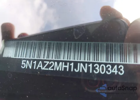 2018 Nissan Murano Sl из США, поврежденный, VIN 5N1AZ2MH1JN130343